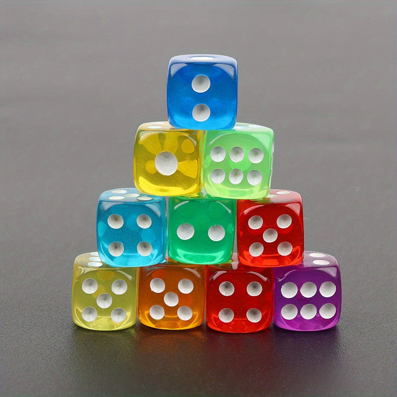 High Transparent Acrylic Dice 14mm Round Corner Boutique Game Dice