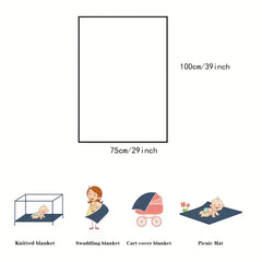 Soft Knitted Waffle Blanket Breathable Universal Size for All Seasons Travel