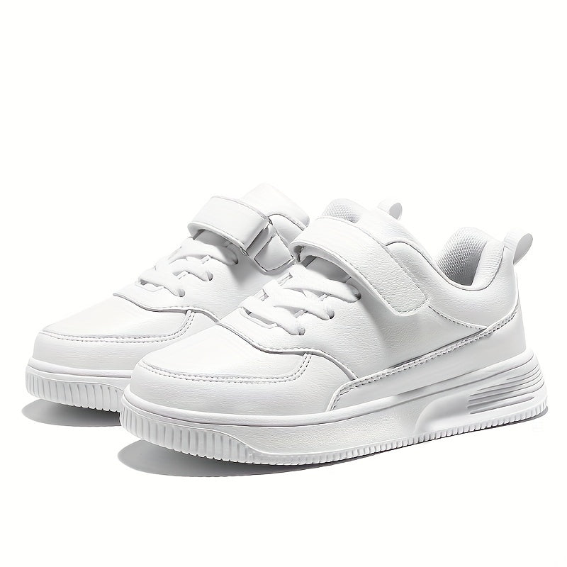 Kids Solid Low Top Sneakers Lightweight Anti Slip Outdoor Shoes