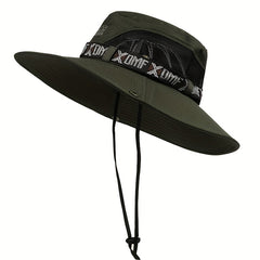Breathable Wide Brim Bucket Hat for Outdoor Activities