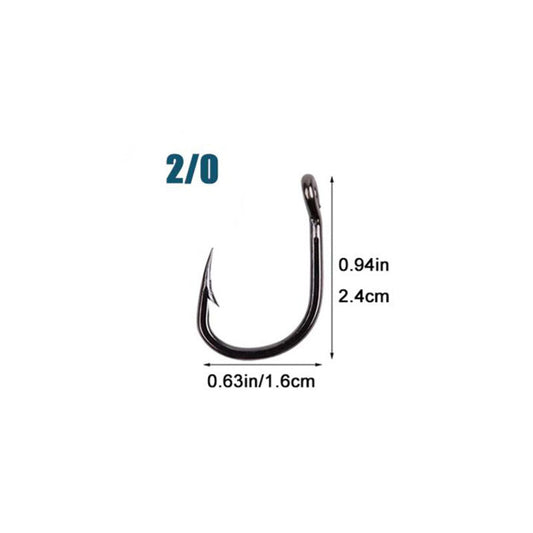25pcs Stainless Steel Saltwater Fishing Hooks for Productive Trips