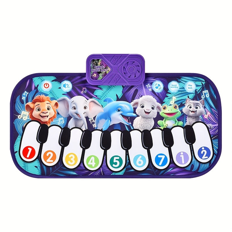 SmartJoy Youngsters Animal Sounds Piano Dance Mat with Colorful Keys