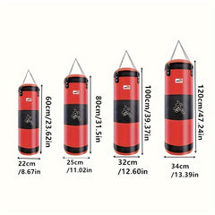Canvas Boxing Punching Bag Sandbag Training Bag With Metal Chain Hook