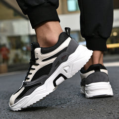 Men's Chunky Lace-up Dad Sneakers Athletic Shoes