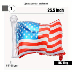 Independence Celebration US Flag Balloon Set