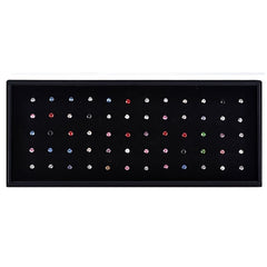 60 Pcs 1.8mm Stainless Steel Nose Stud Ring Nose Piercing Kit