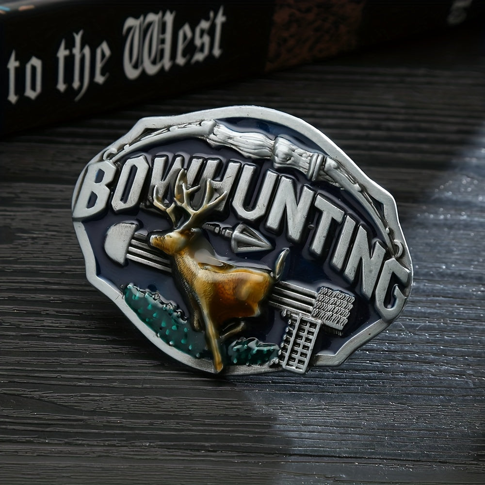 Western Cowboy Deer Belt Buckle Retro Casual Belt Buckle Belts Decoration