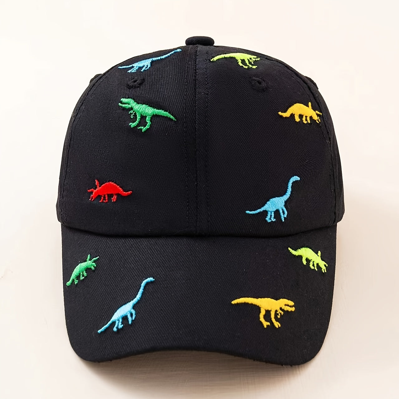 Kids Dino Embroidery Baseball Cap Boys Girls