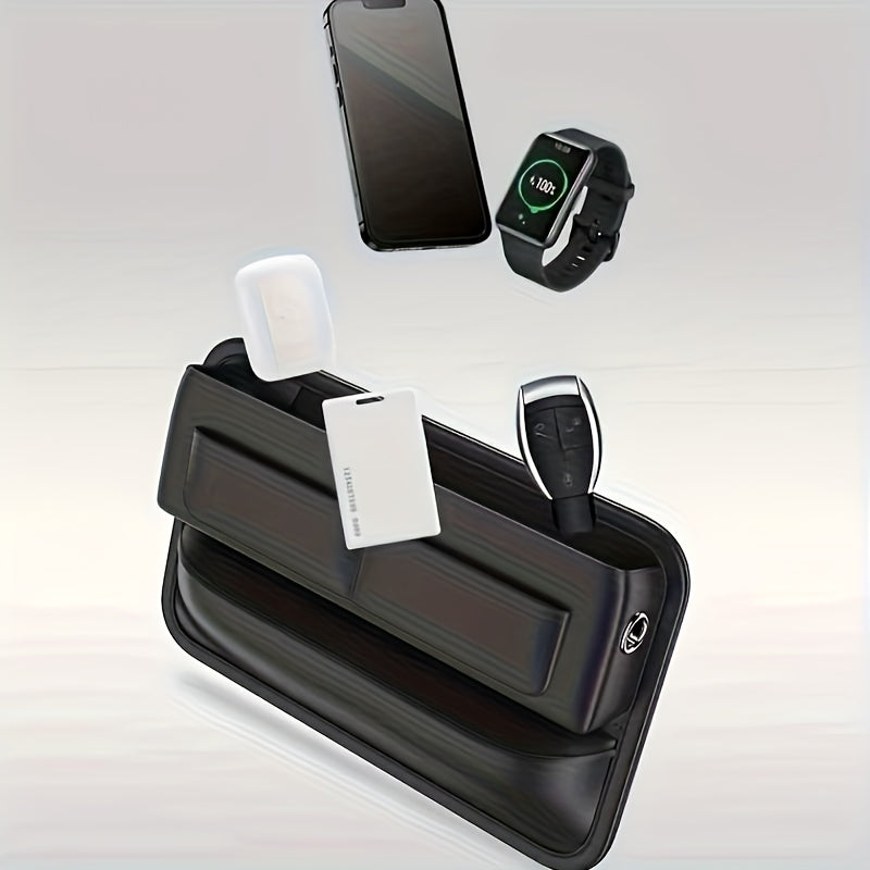 Car PU Leather Storage Box Front Seat Gap Padding