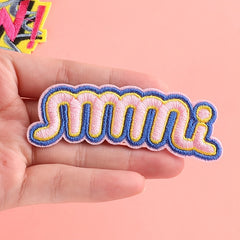 6pcs Cartoon Letter Embroidered Patches DIY Jacket Accessories