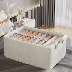 Collapsible Storage Box With Handles - Washable Closet Organizer