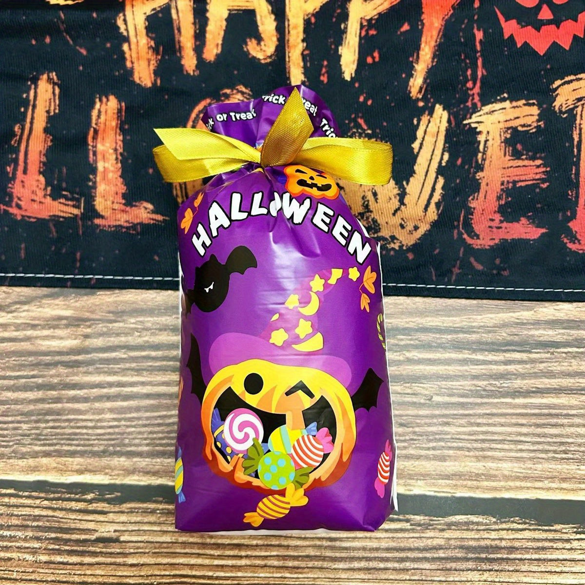 10pcs Halloween Treat Bags Candy Gift Bag Creative Tote Bag Children's Holiday