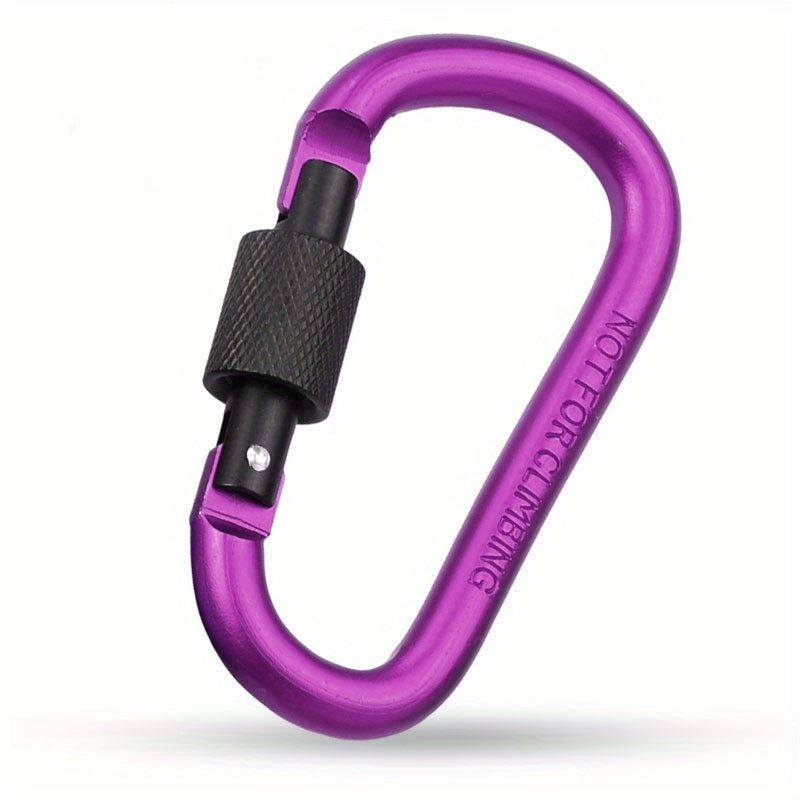 Aluminum Carabiner Outdoor Safety Buckle with Keychain