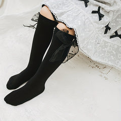 Girls Kids Sweet & Bowknot Crew Socks