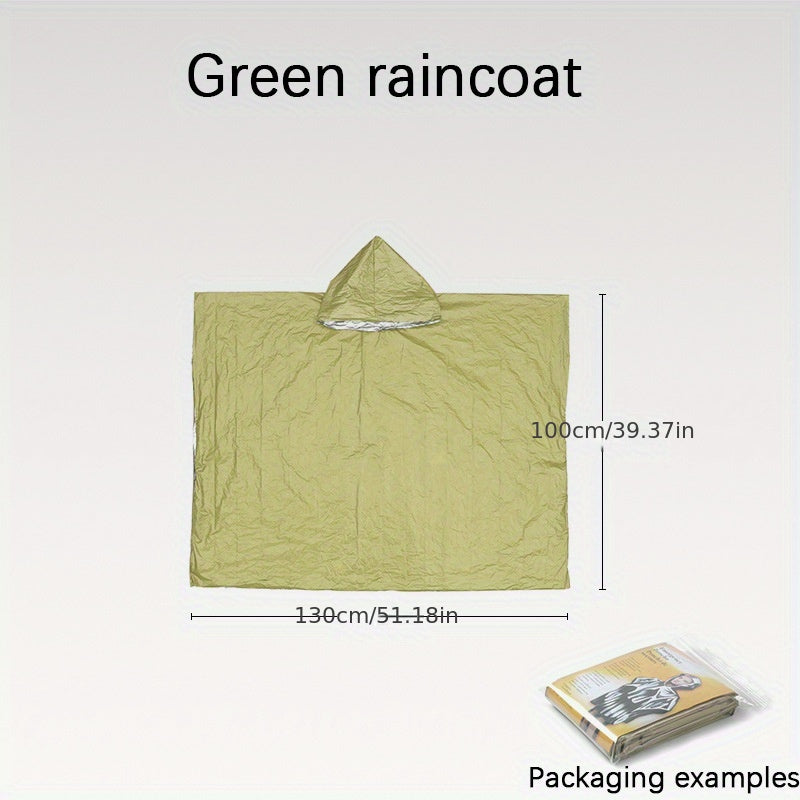Portable Emergency Raincoat for Camping Hiking