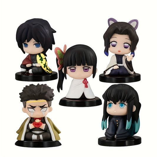 Set of 5 Anime Figures Cake Ornaments