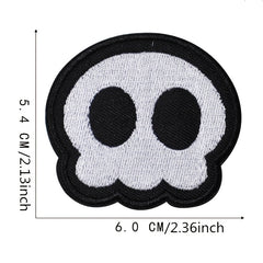 Boys Cartoon Skull Embroidery Patches DIY Decorative Clothes Holiday Gift