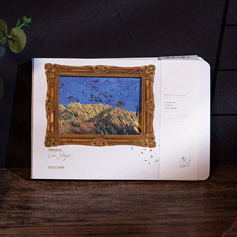 Van Gogh's Moving Painting AR Handbook Impressionist Starry Sky Notebook