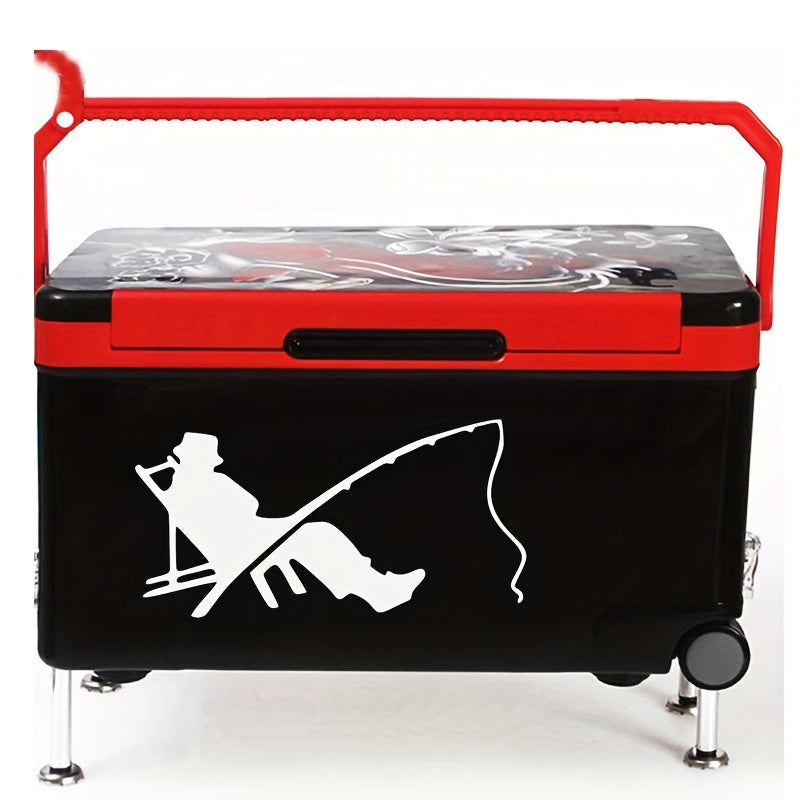 Car Fishing Sticker Decal Small Box Figure Boat Decoration