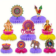 Diwali Honeycomb Table Decoration Set