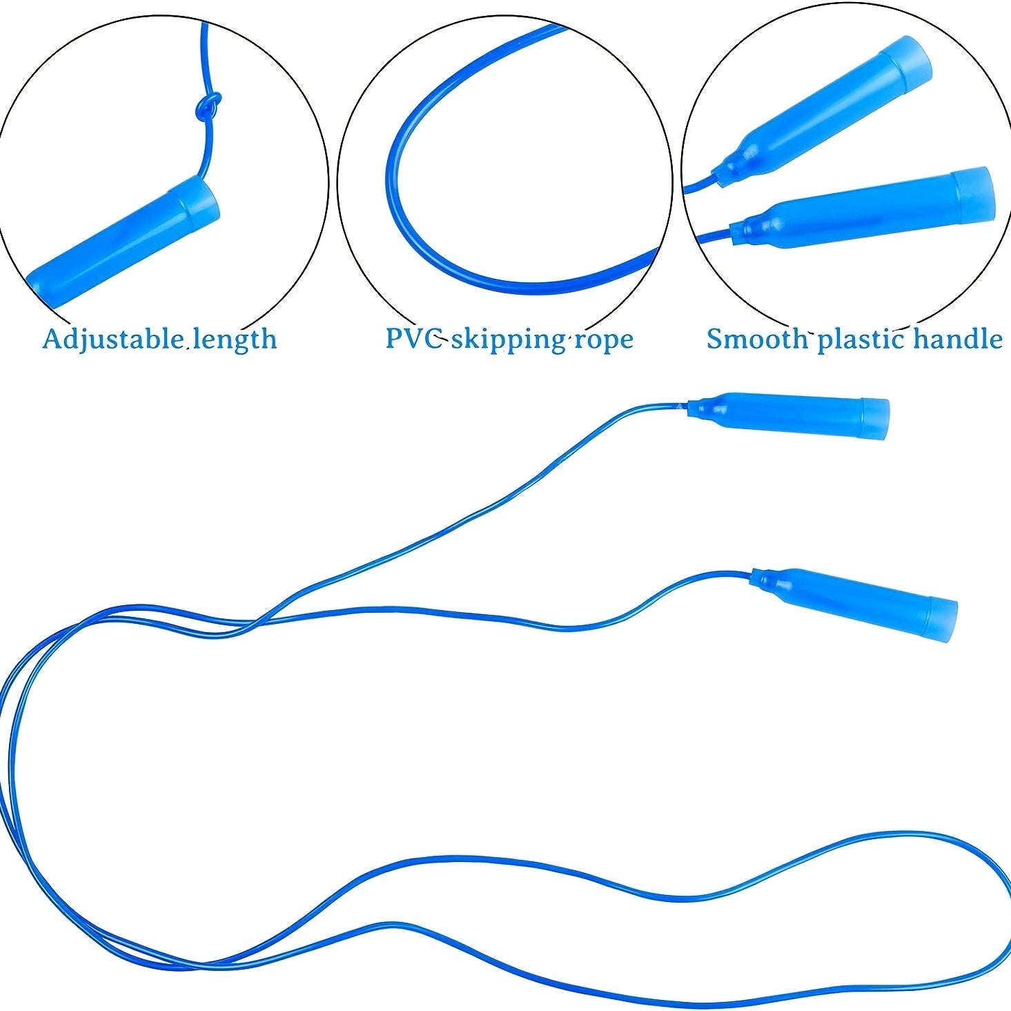 Adjustable Plastic Jump Rope For Kids Outdoor Fun