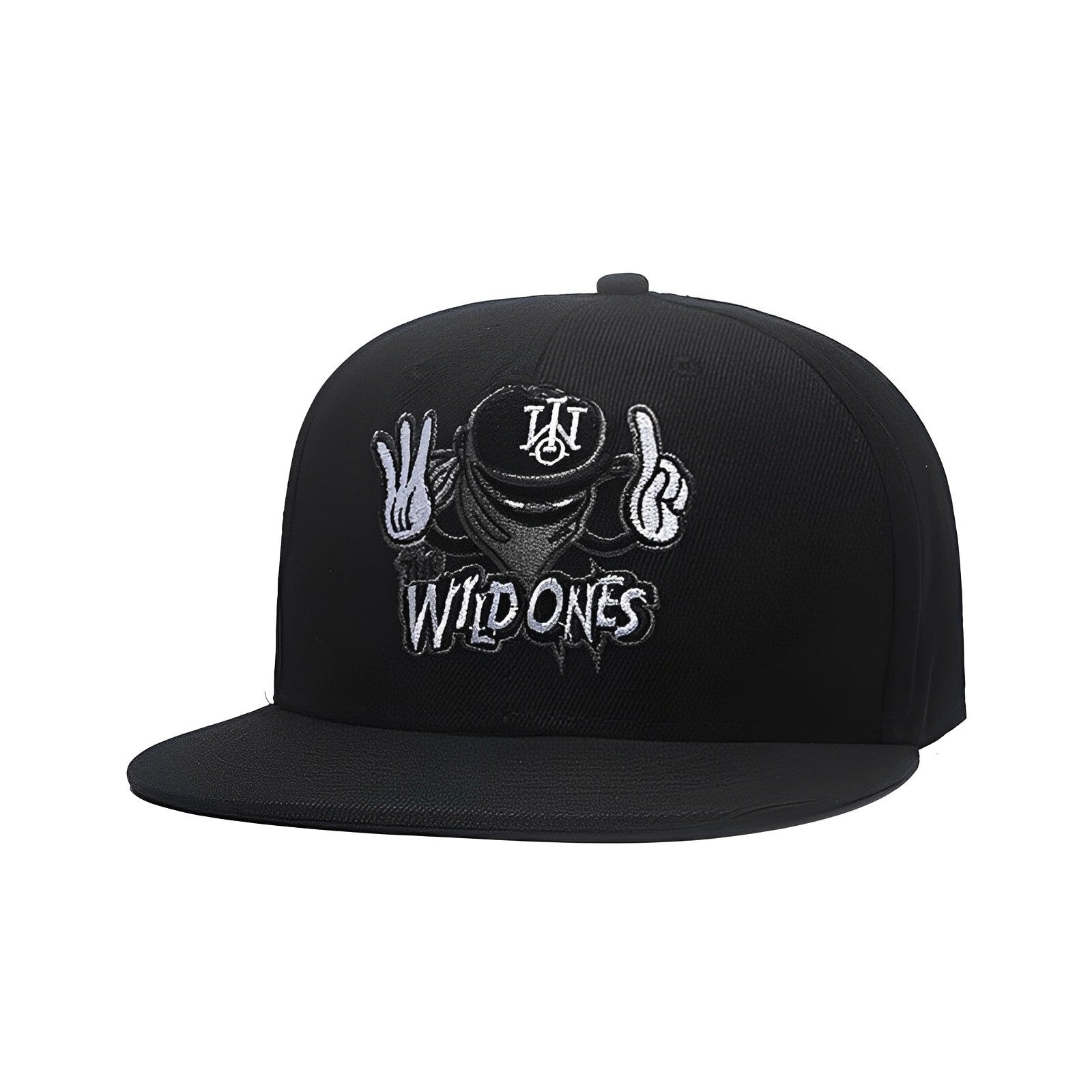 Cartoon Embroidered Hip Hop Hat with Mask