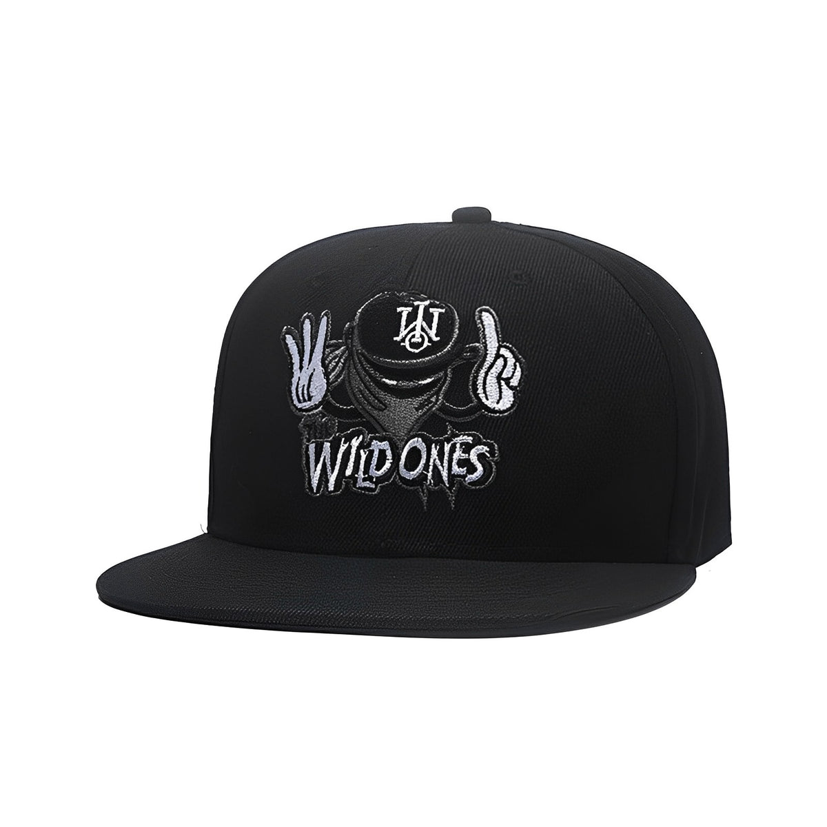 Cartoon Embroidered Hip Hop Hat with Mask