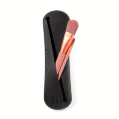 Silicone Travel Makeup Brush Holder and Small Bag