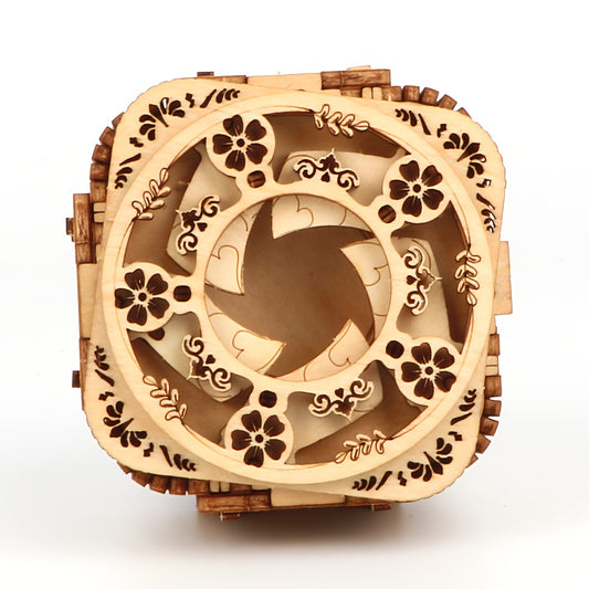 DIY Wooden Music Box Assembly Kit - Creative Gift for Girlfriend