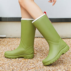 Candy Mid Calf Rain Boots Anti Slip Waterproof Shoes