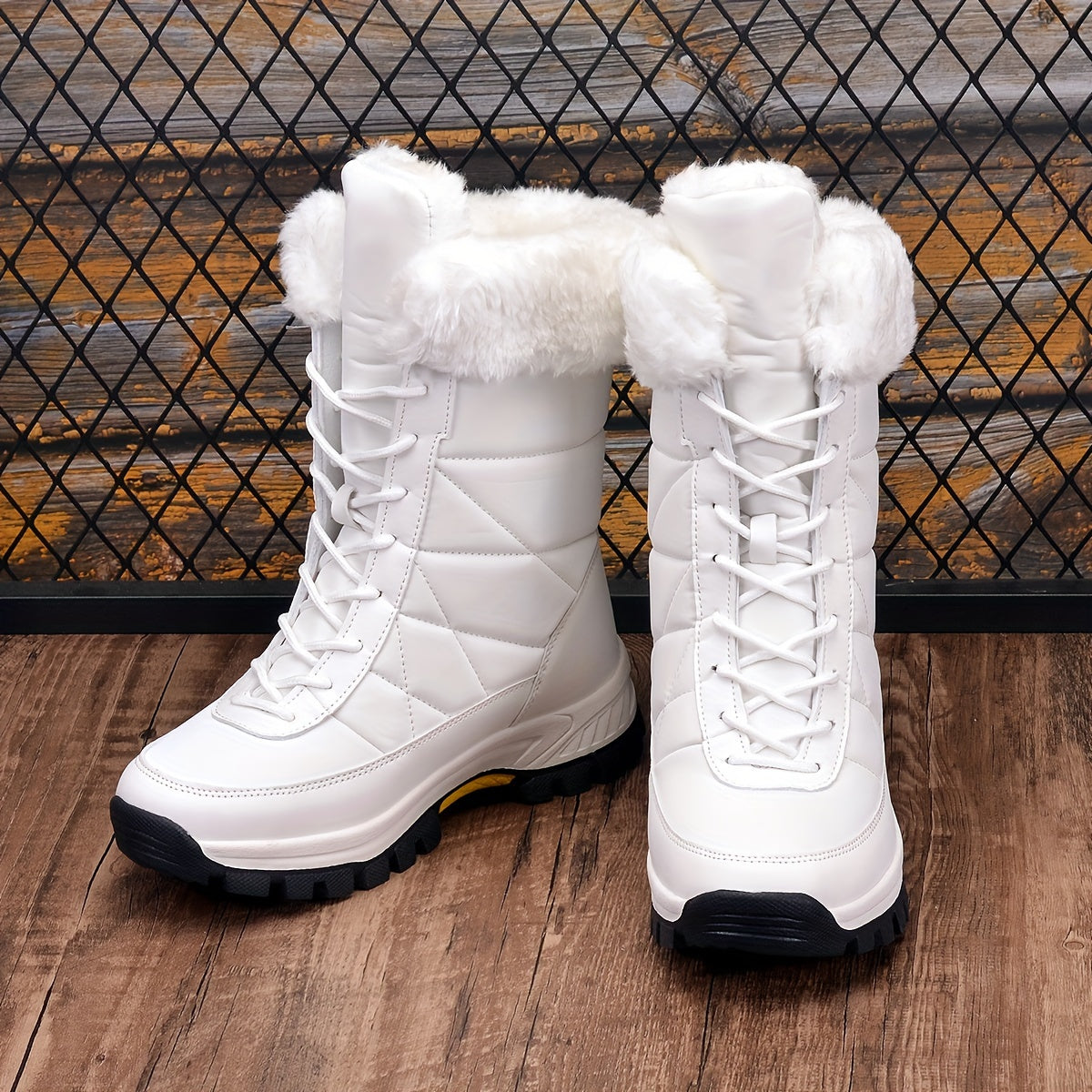 Women's Non-Slip Snow Boots Warm Winter High Tube Boots