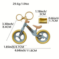 Cartoon Bicycle Keychain Bag Pendant - Fun & Playable