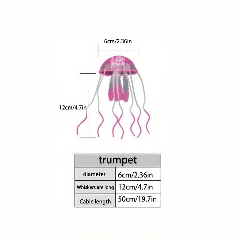 Glowing Jellyfish Ornaments for Aquariums