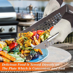 Heavy Duty Grill Basket Large Grilling Basket Stainless Steel
