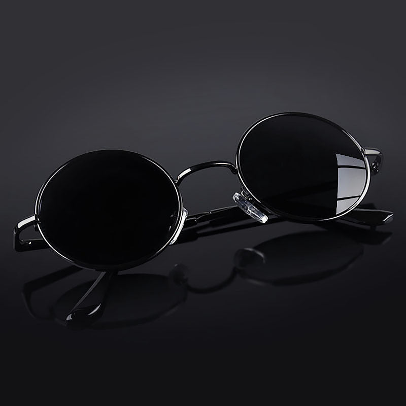 Polarized Round Sunglasses Vintage Circle Hippie Sun Glasses