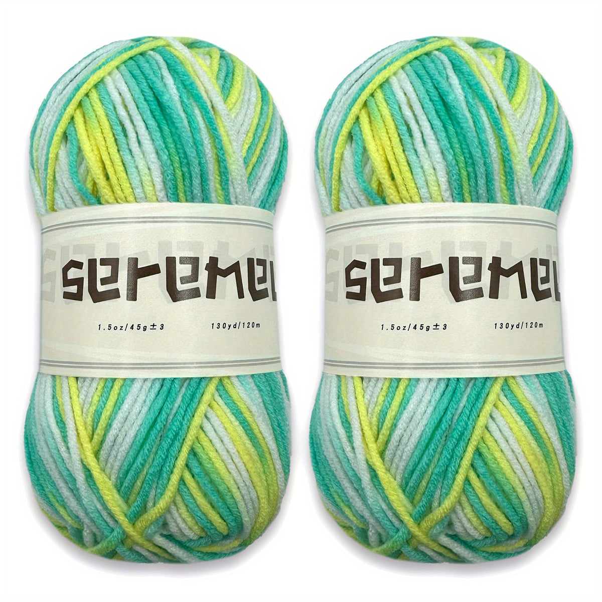 2pcs Yarn Ball 90g 260 Yds 5ply Acrylic Wool Crocheting Knitting