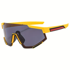 Men's Large Frame Windproof Cycling Sunglasses Night Vision Sports Outdoor