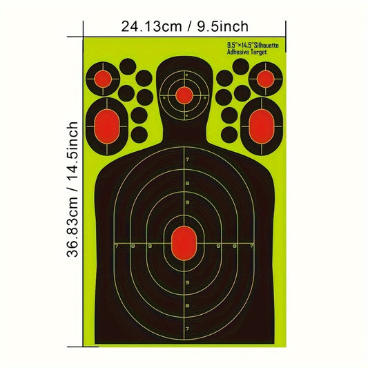 20pcs Reactive Splatter Targets Fluorescent 24 X 36 Self-adhesive