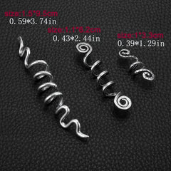 Hair Jewelry Rings Silvery And Golden Adjustable Metal Hair Clips