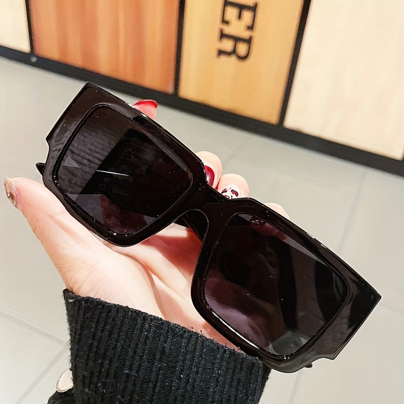 Y2K Square Sunglasses HipHop Block Anti Glare UV400