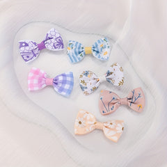 10pcs Unicorn Print Bow Hair Clip Prom Girls Hair Accessories