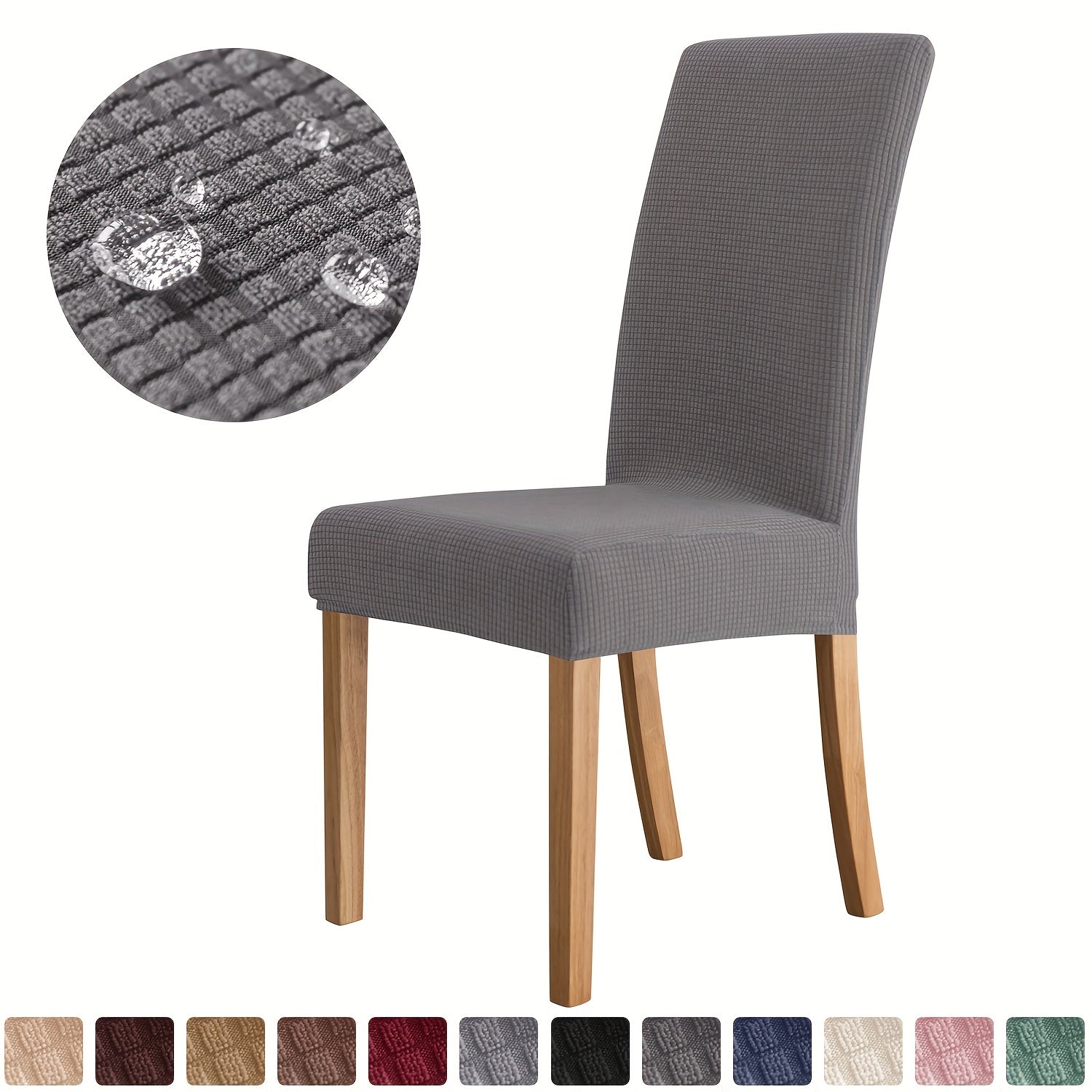 Waterproof Dining Chair Slipcovers Mid back Chair Cover for Dining Room
