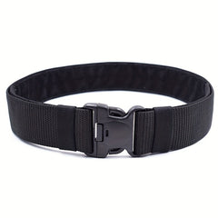 Unisex Green Tactical Elastic Canvas Belt Military Hiking Rigger Work Belt