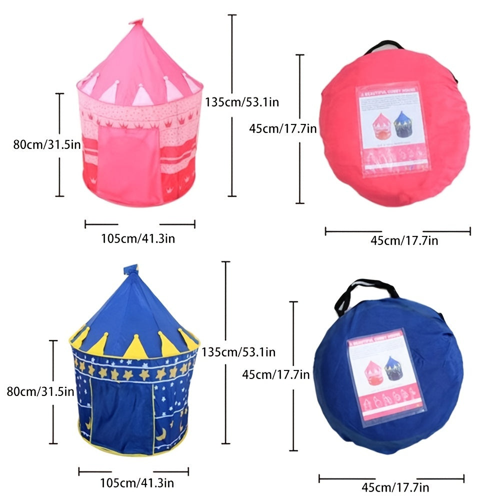 Princess Castle Play Tent Indoor Outdoor Playhouse Pop Up