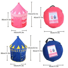 Princess Castle Play Tent Indoor Outdoor Playhouse Pop Up