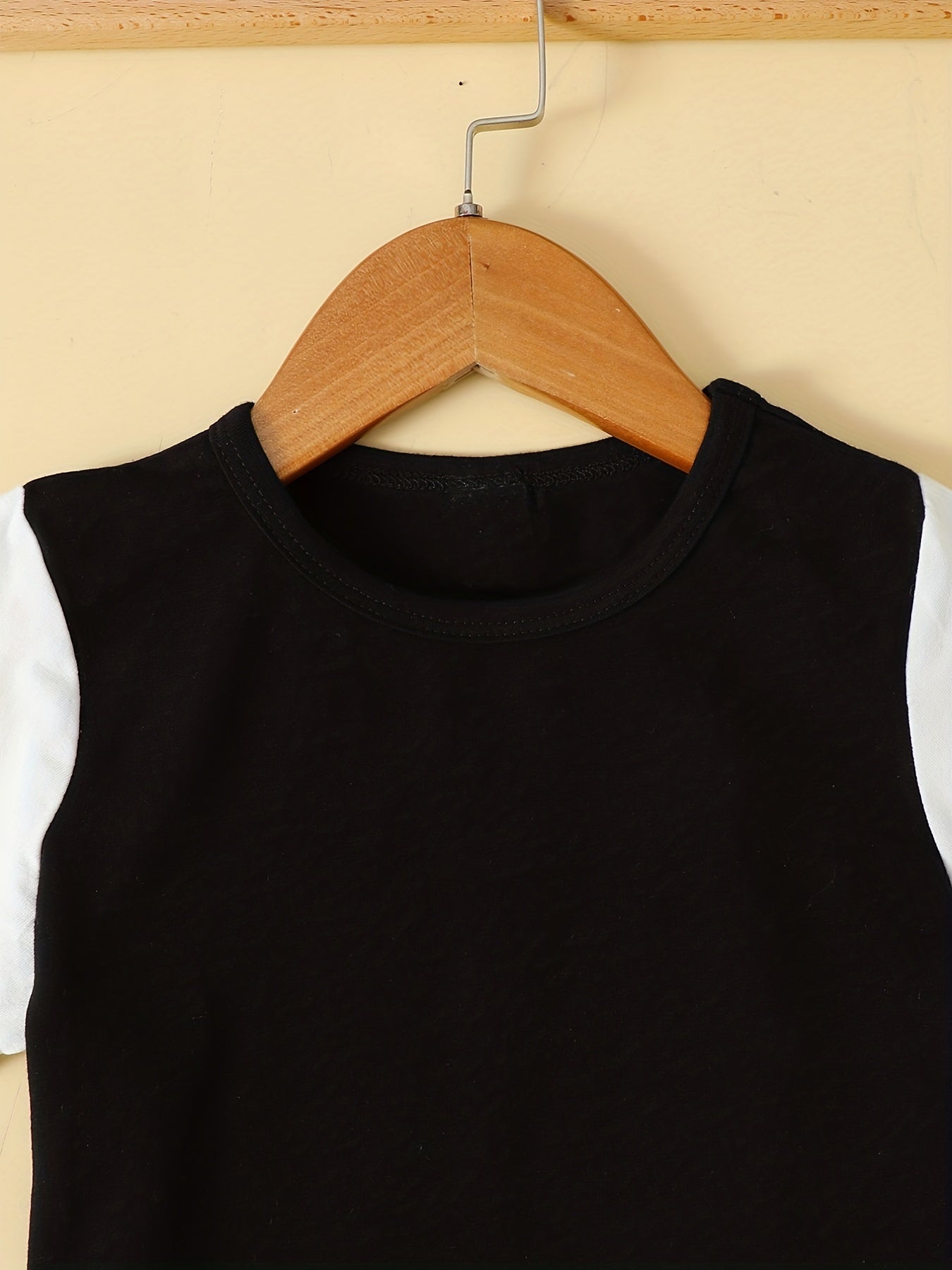 Boys Block T Shirt And Shorts Set Casual Short Sleeve Top And Pants