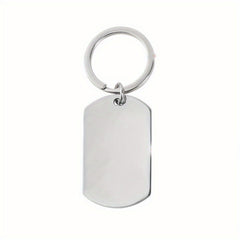 Custom Stainless Steel Name Keychain For Men