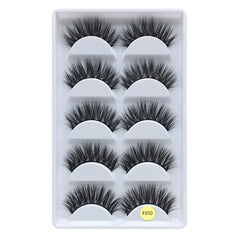 Z'LRAQI BEAUTY 5 pairs Faux Mink False Eyelashes Long Natural and Stylish