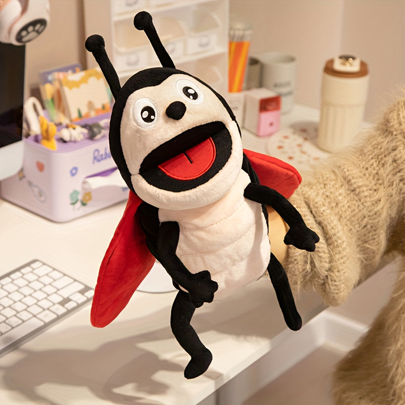 30cm Realistic Plush Insect Hand Puppet - Soft Bee Puppet for Storytelling