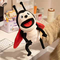 30cm Realistic Plush Insect Hand Puppet - Soft Bee Puppet for Storytelling